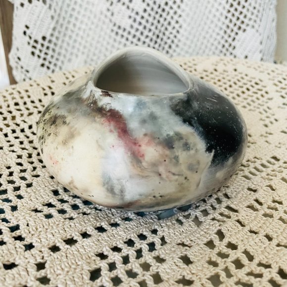 Vintage PorCer Studio Art Pottery Vase Planter Small Signed - Picture 7 of 10